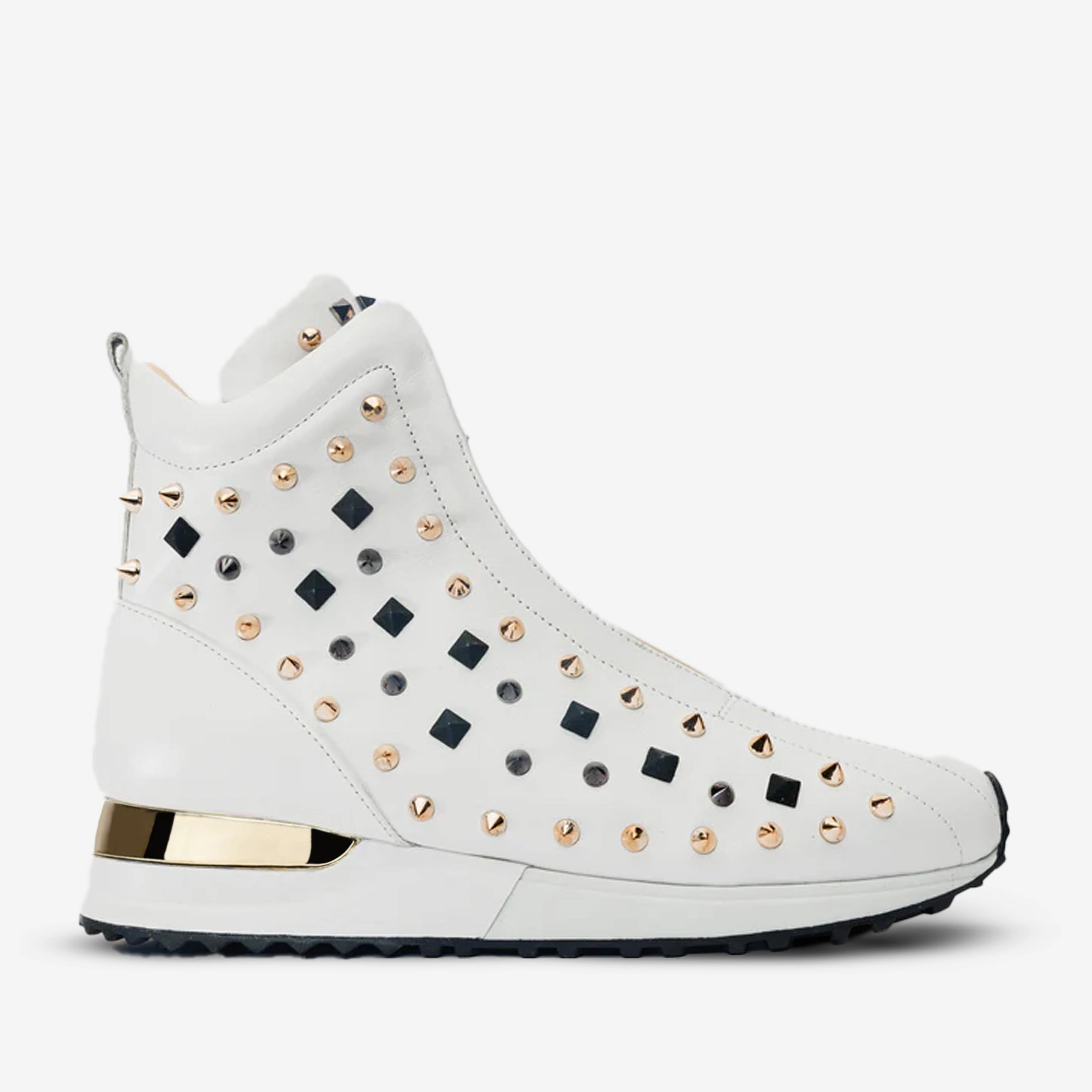 The Infanta High-Top White Spike Leather Women Sneaker Limited Edition