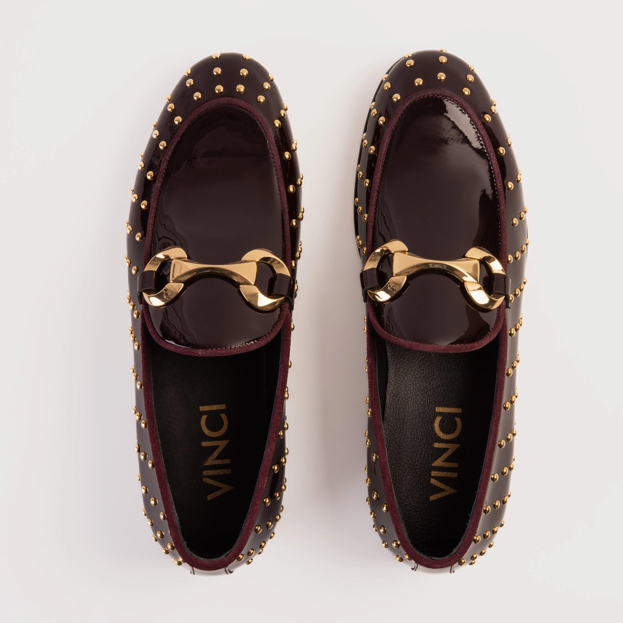 The Jupiter  Shoe Burgundy Spike Leather  Bit Dress Loafer Limited Edition Men Shoe