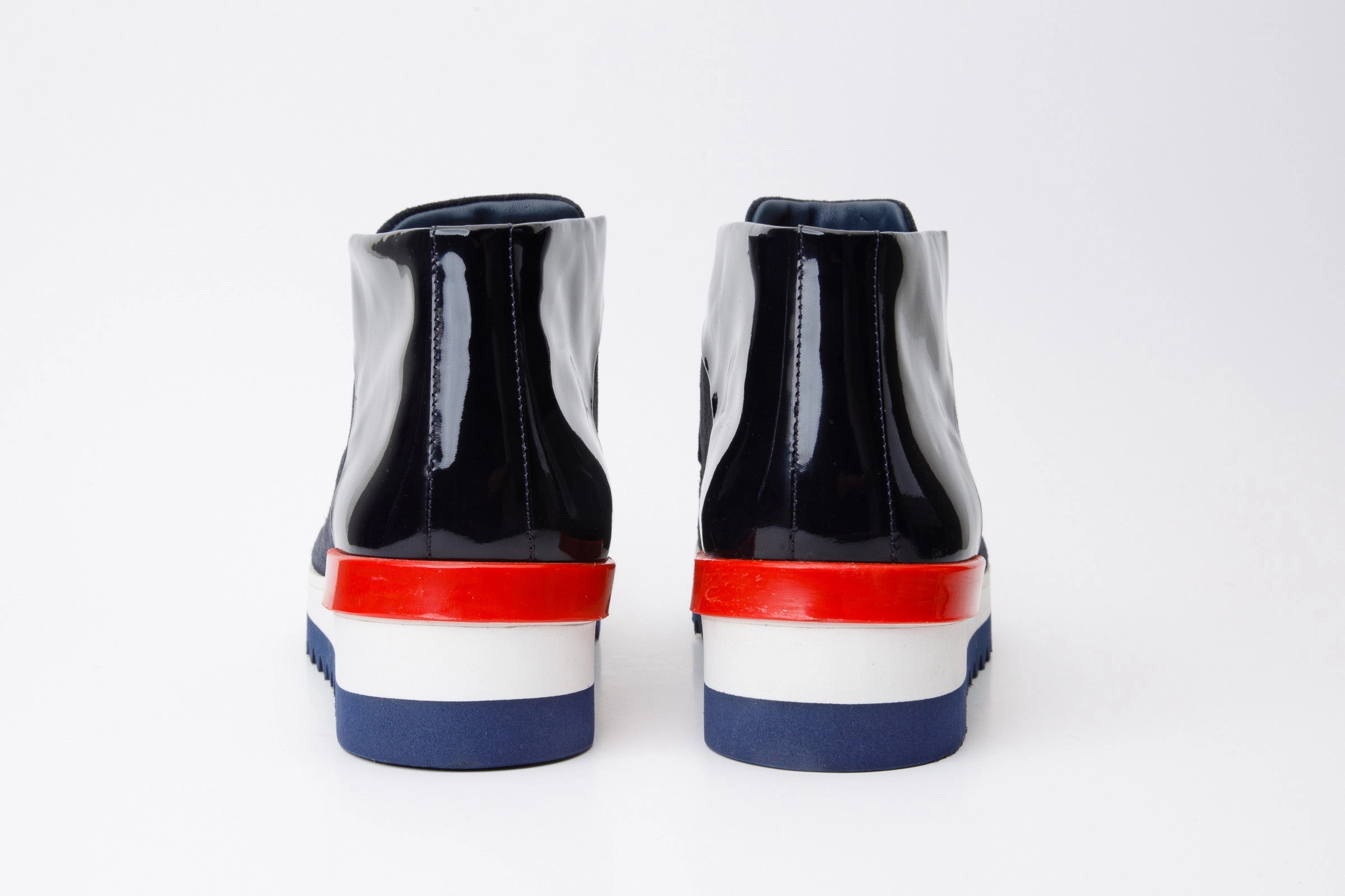 The Kagan Navy Blue Wingtip Chukka Men Sneaker Boot