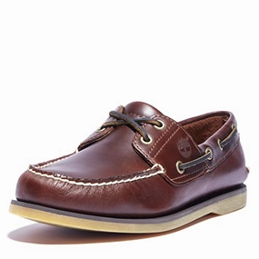 Timberland Herren CLS 2-Eye Boat Halbschuhe. Rootbeer brown. 44 EU