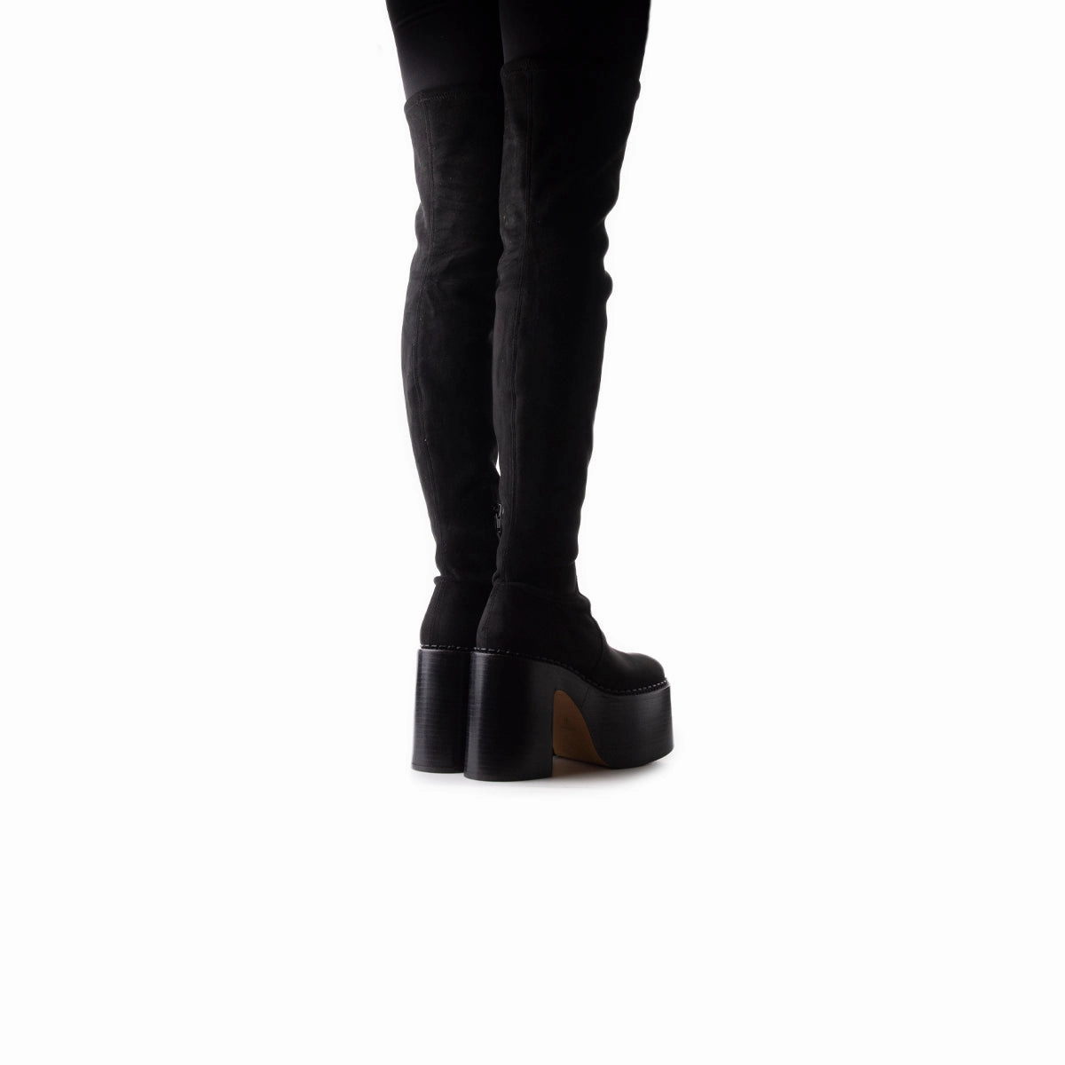 Trigger Black Suede Stretch