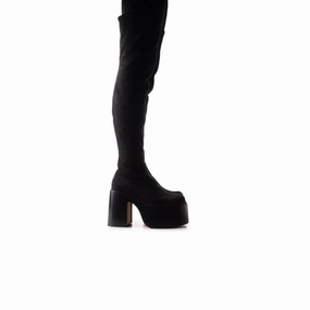Trigger Black Suede Stretch