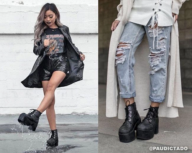 TUK-A8663L Distressed Ankle Nosebleed Boots