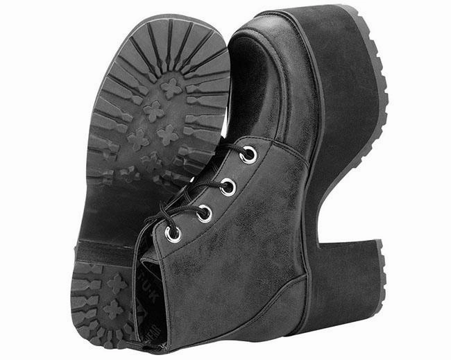 TUK-A8663L Distressed Ankle Nosebleed Boots