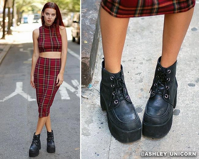 TUK-A8663L Distressed Ankle Nosebleed Boots