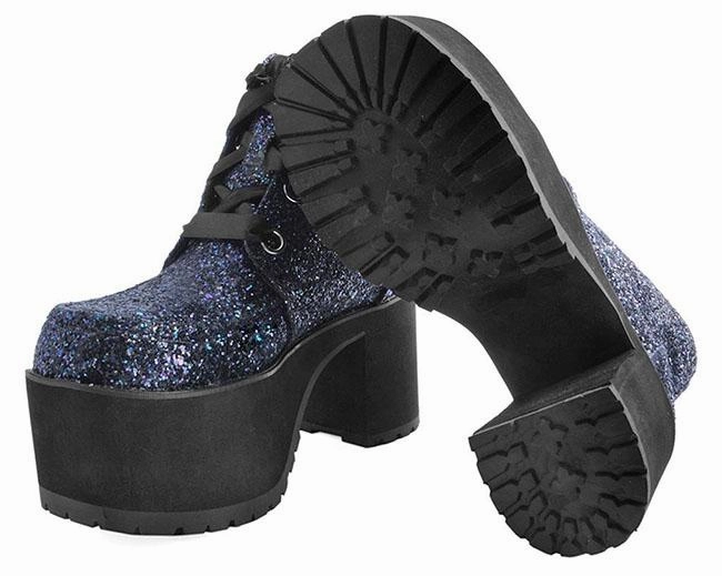 TUK-A9274L Black Jewels Glitter Nosebleed Boot