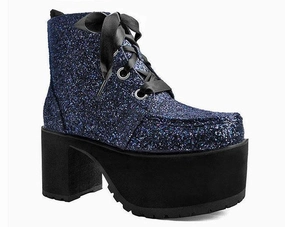 TUK-A9274L Black Jewels Glitter Nosebleed Boot