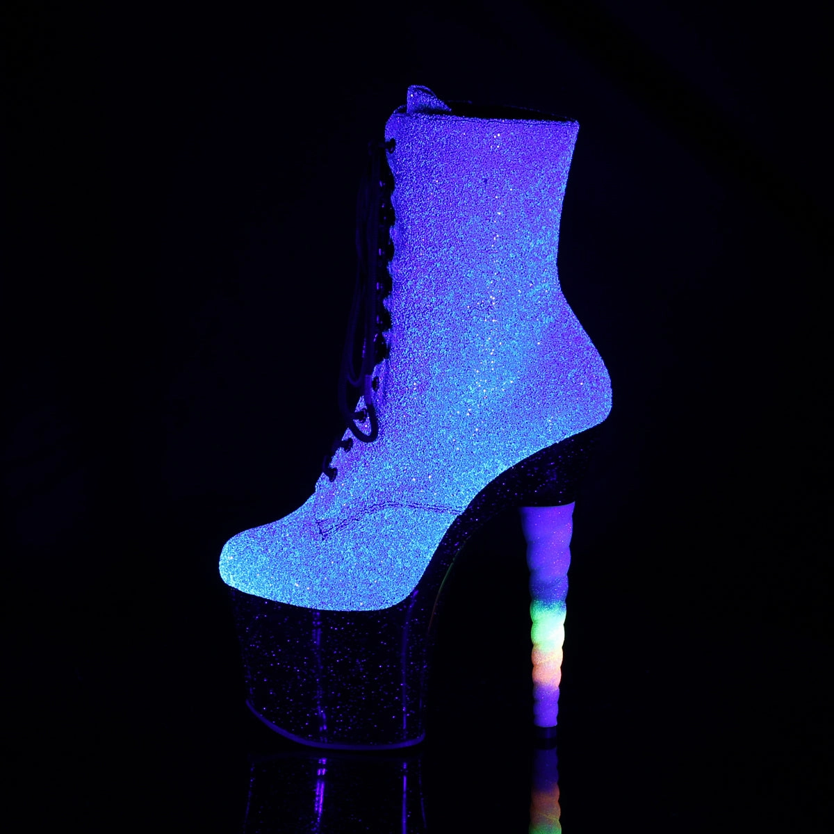 UNICORN-1020G  Purple-Blue Glitter/Black