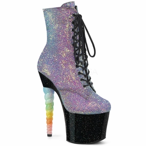 UNICORN-1020G  Purple-Blue Glitter/Black