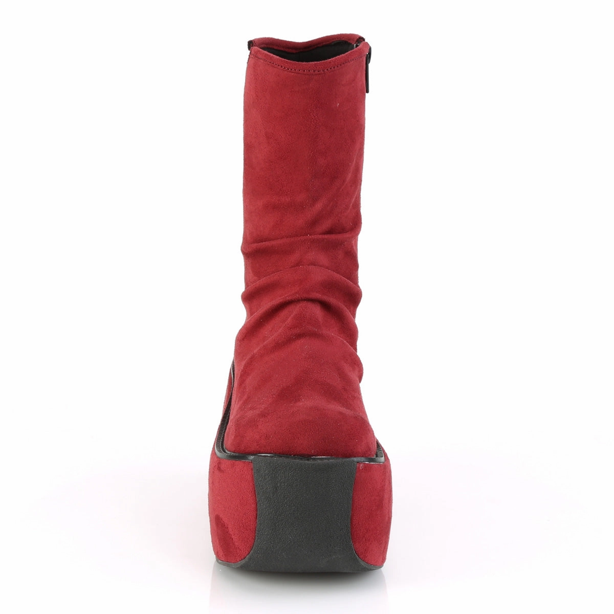 VIOLET-100  Burgundy Faux Suede
