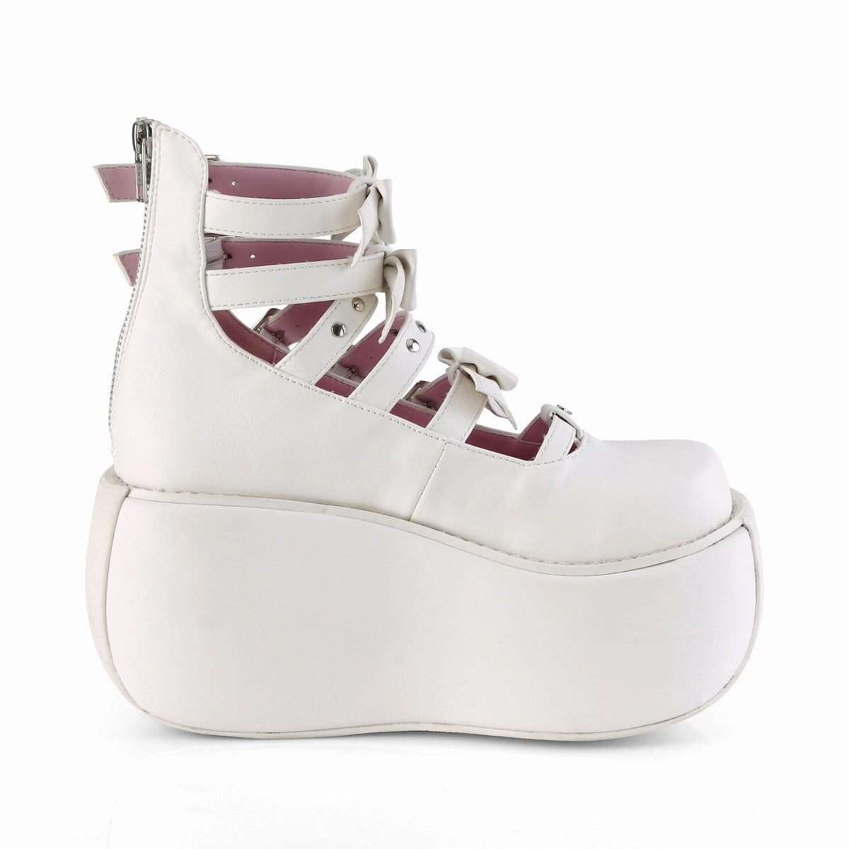 VIOLET-45  White Vegan Leather