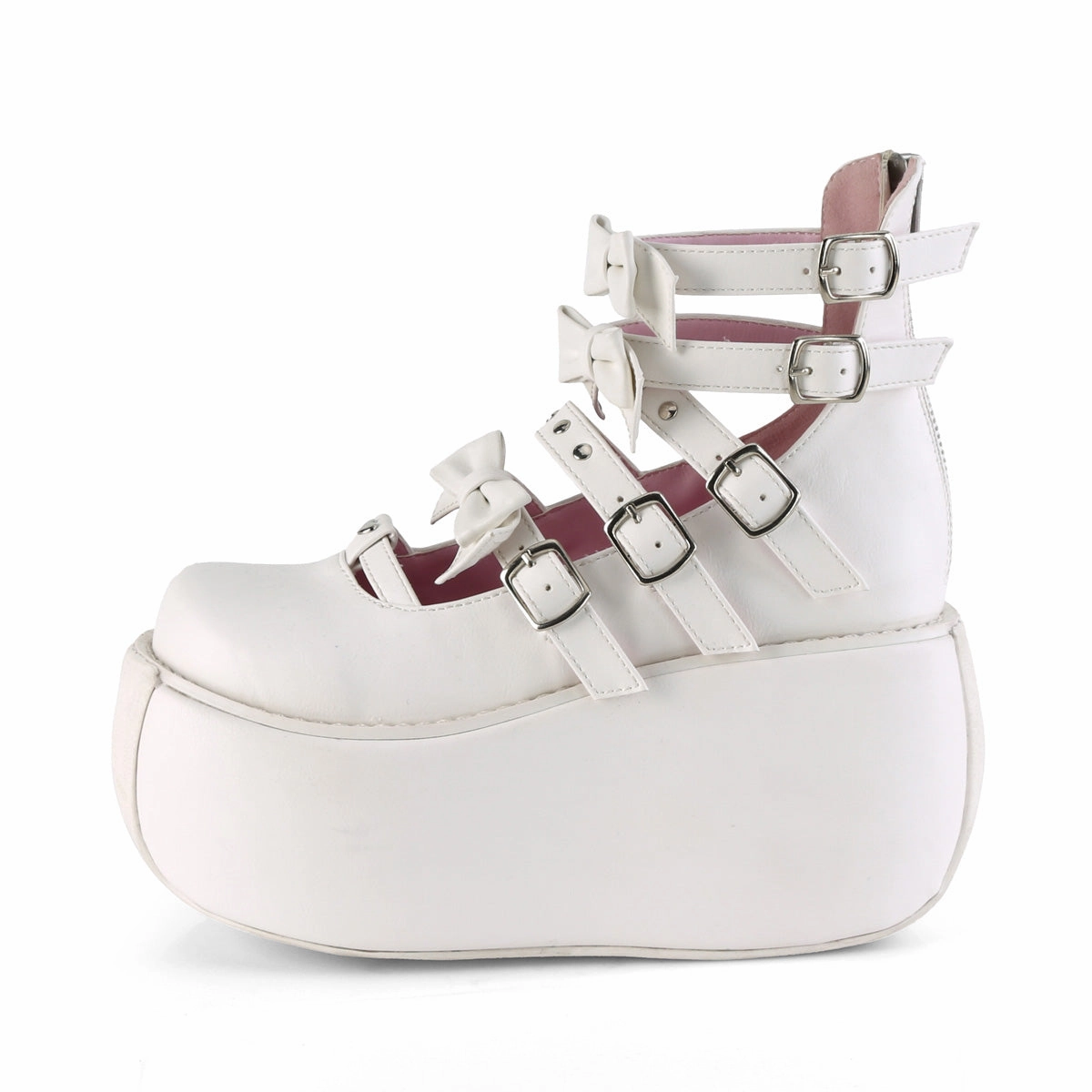 VIOLET-45  White Vegan Leather