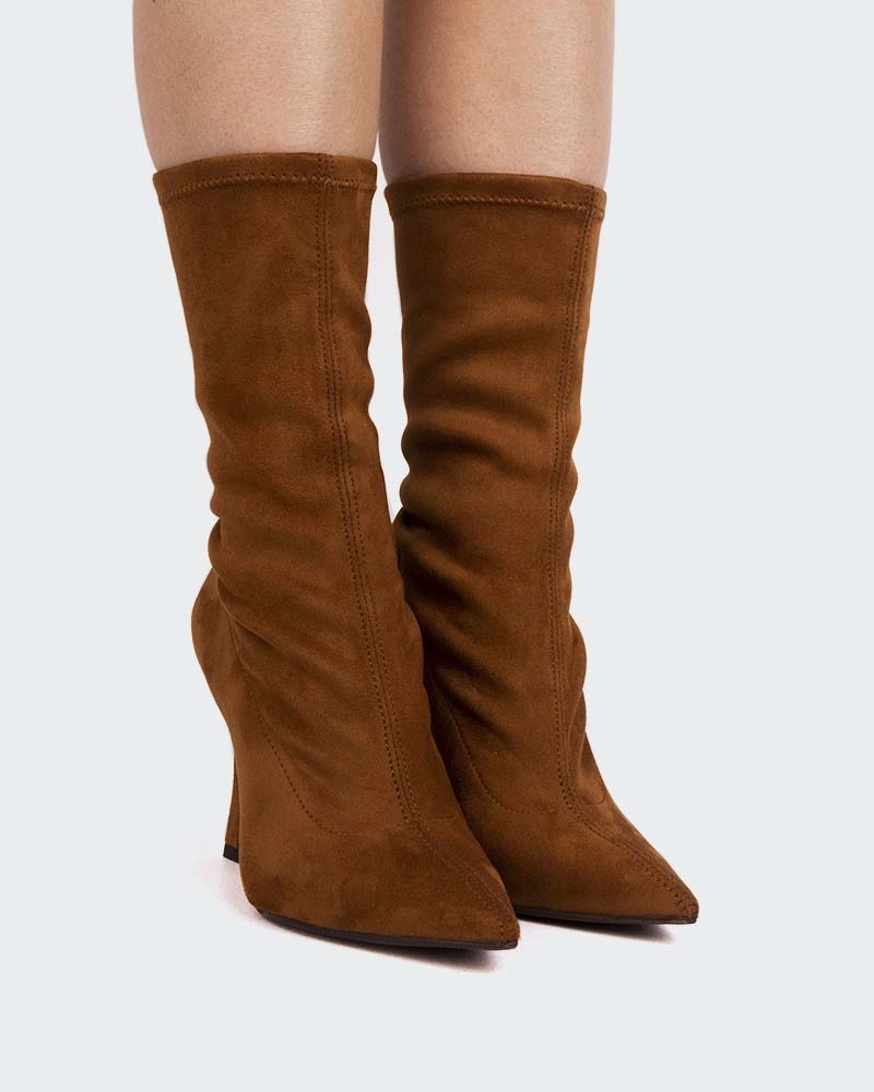 Èze Tan Suede Stretch